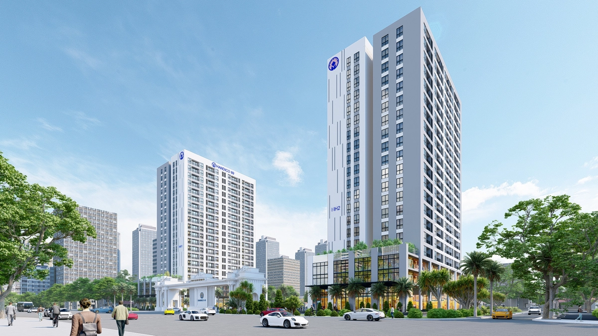 Nhà ở cao tầng kết hợp dịch vụ công cộng HH1, HH2 thuộc dự án Khu đô thị sinh thái Vinh Tân